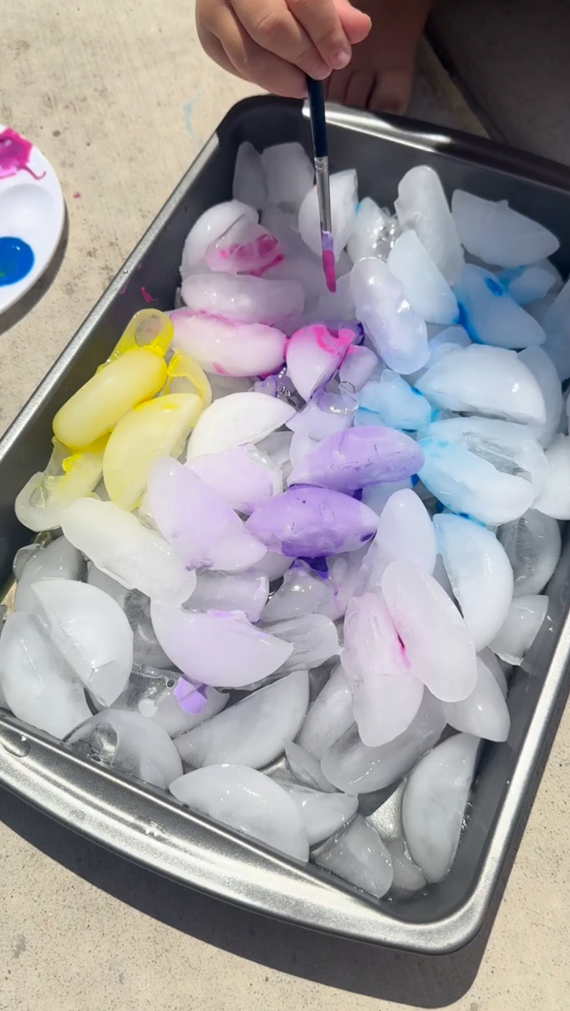 Ice Painting for Toddlers: A Fun and Easy Outdoor Activity