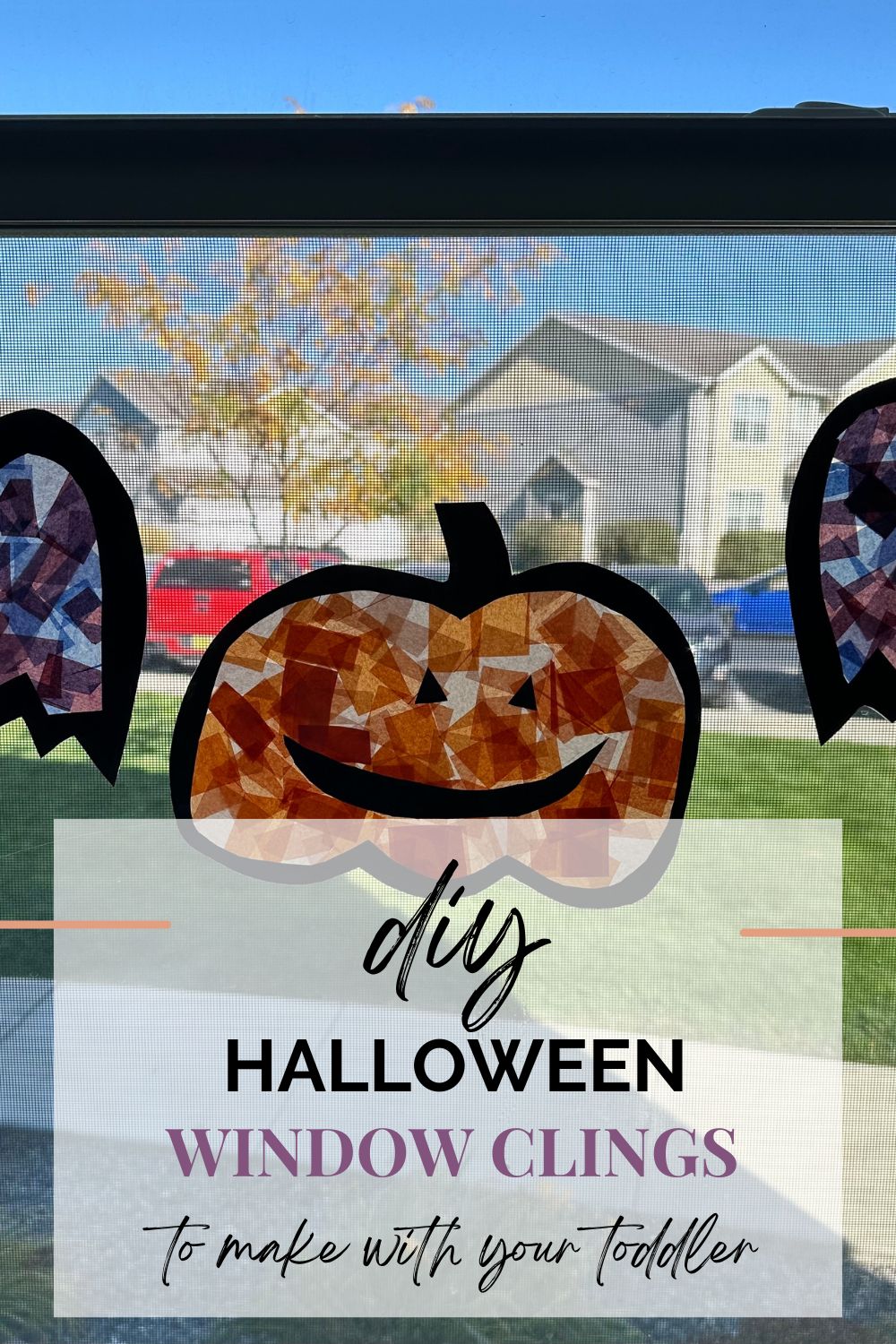 DIY Halloween Window Clings Toddlers Can Actually Do